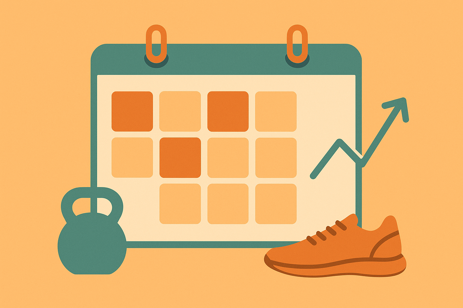 A beginner at the gym using a simple workout checklist on a phone