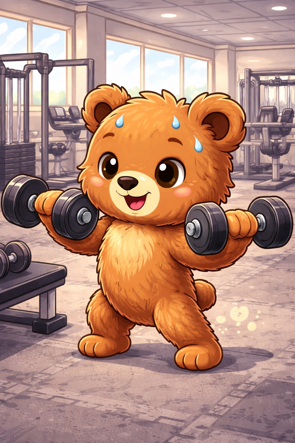 Working out with FitBear